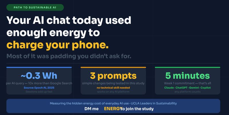 AI energy footprint study