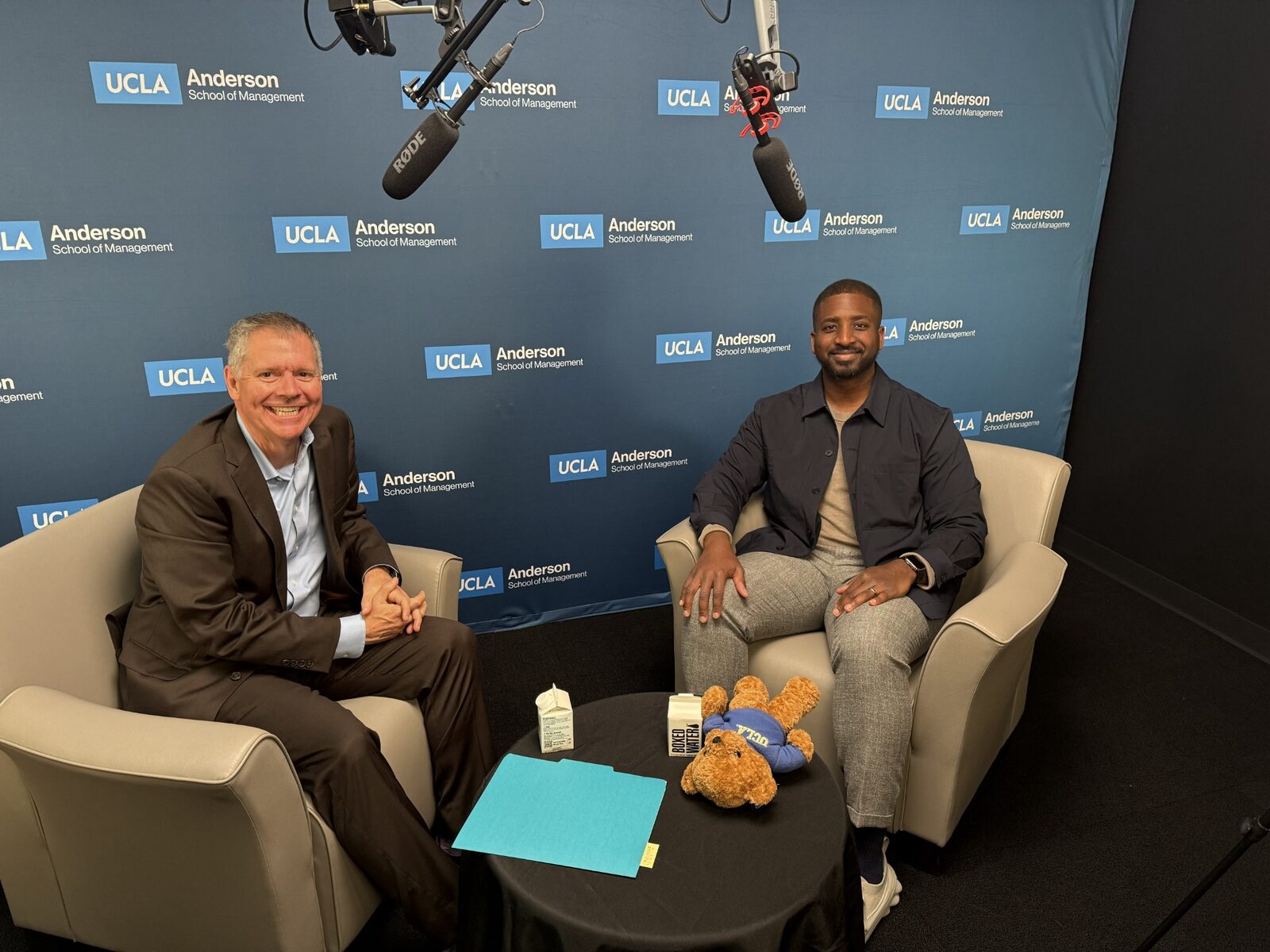 A Drive Time host and guest in conversation