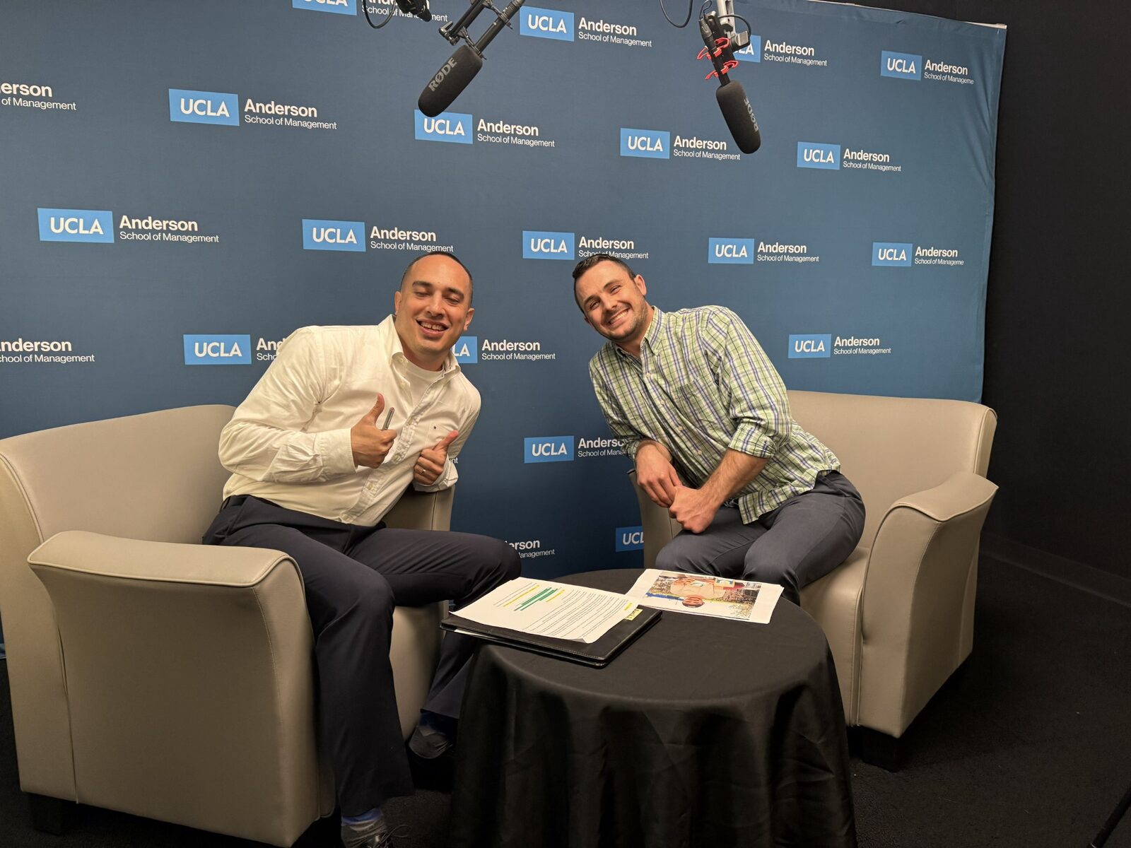 A relaxed moment between a Celebrate 2026 host and guest
